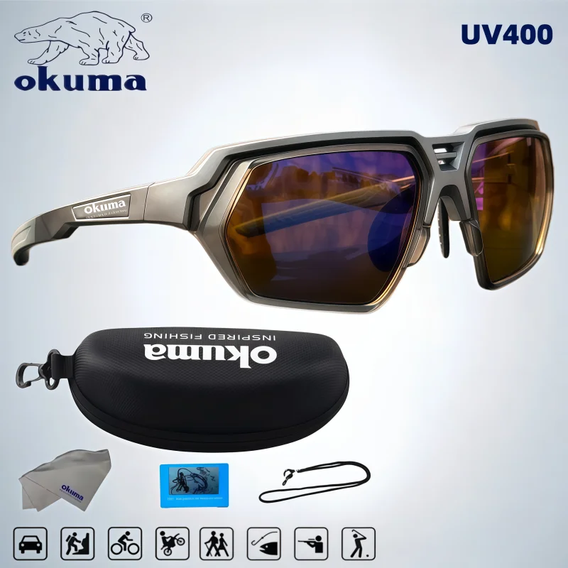Okuma Fashion High end Polarized Fishing Glasses 5-piece Set UV400, Anti stray Light Clear Field of View
Okuma Fashion High end Polarized Fishing Glasses 5-piece Set UV400, Anti stray Light Clear Field of View