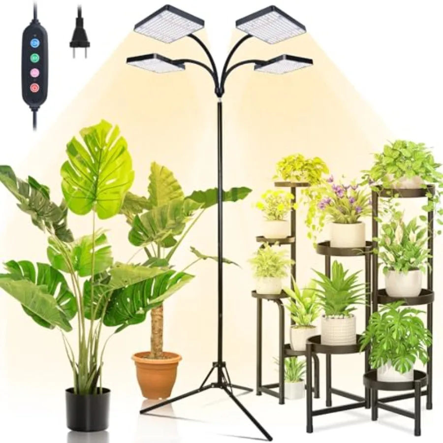 Светильник для растений 100 Вт, полный спектр, с подставкой, для комнатных растений, домашних растений, бонсай, имитация естественного солнечного света, таймер 4/8/12 часов, автоматический режим
Светильник для растений 100 Вт, полный спектр, с подставкой, для комнатных растений, домашних растений, бонсай, имитация естественного солнечного света, таймер 4/8/12 часов, автоматический режим