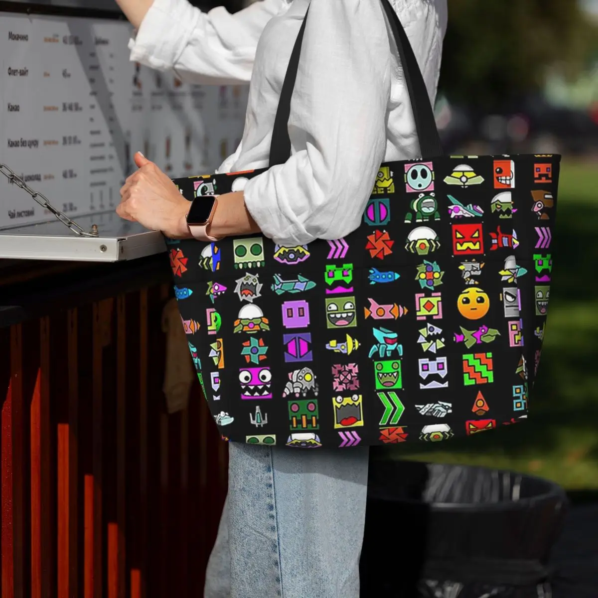 Geometry Dash Beach Tote Bag Sport Gym Yoga Duffle Large Tote Bag Women Travel Bag Fitness bag
Geometry Dash Beach Tote Bag Sport Gym Yoga Duffle Large Tote Bag Women Travel Bag Fitness bag