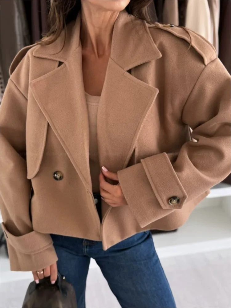 Fashion Solid Jacket For Women Casual Long Sleeve Turn-down Collar Button Jacket Coats Top Lady Office Streetwear Clothes Autumn
Fashion Solid Jacket For Women Casual Long Sleeve Turn-down Collar Button Jacket Coats Top Lady Office Streetwear Clothes Autumn