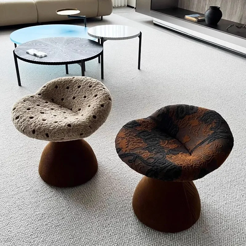 Designer Fluffy Lambswool Vanity Stool Cute Mushroom Shoe Changing Chair for Bedroom Round Makeup Seat Simple Home Furniture
Designer Fluffy Lambswool Vanity Stool Cute Mushroom Shoe Changing Chair for Bedroom Round Makeup Seat Simple Home Furniture