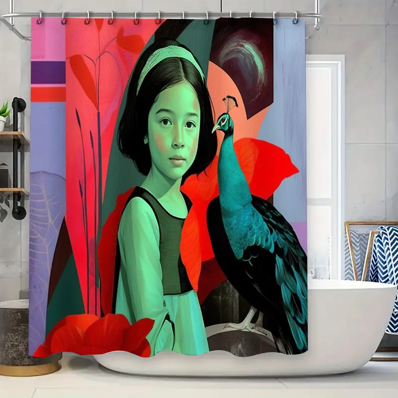 Занавески для ванной комнаты с павлином, элегантная занавеска для душа с птицами, тема природы, домашний декор, моющийся тканевый фон
Занавески для ванной комнаты с павлином, элегантная занавеска для душа с птицами, тема природы, домашний декор, моющийся тканевый фон