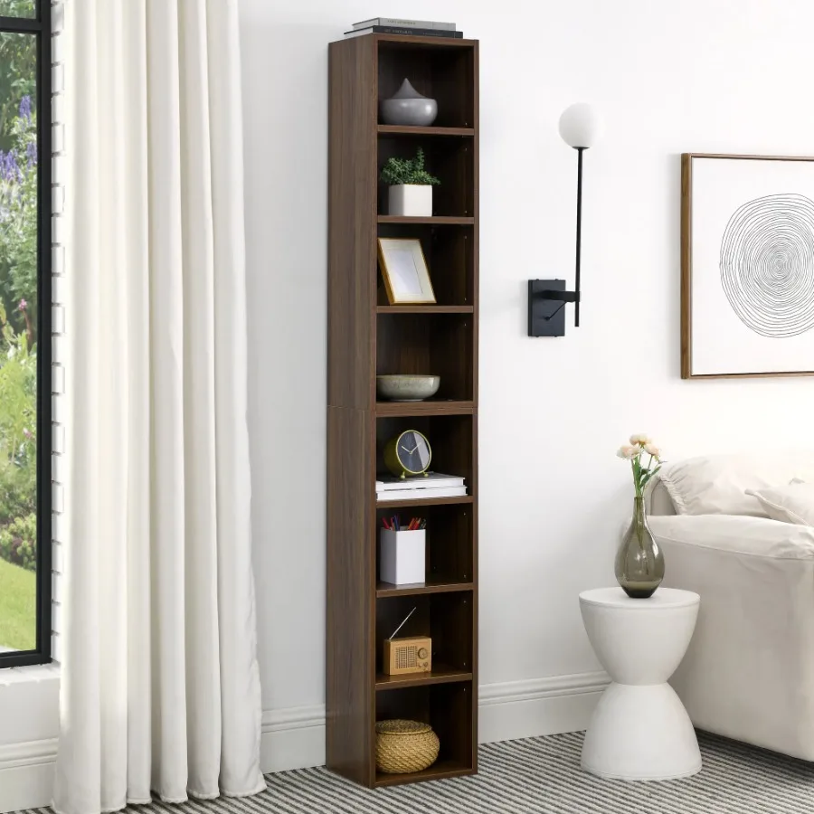 8-Tier Media Tower Rack CD DVD Slim Storage Cabinet with Adjustable Shelves Tall Narrow Bookcase Display Bookshelf for Home Off
8-Tier Media Tower Rack CD DVD Slim Storage Cabinet with Adjustable Shelves Tall Narrow Bookcase Display Bookshelf for Home Off
