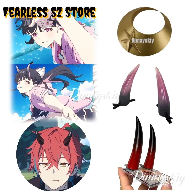 Anime Cosplay Prop Hyperdimension Kaguya Komazawa Noi Horn Hair Clip & Star Necklace Set Cosplay Accessory DUNAYSKIY@@
Anime Cosplay Prop Hyperdimension Kaguya Komazawa Noi Horn Hair Clip & Star Necklace Set Cosplay Accessory DUNAYSKIY@@