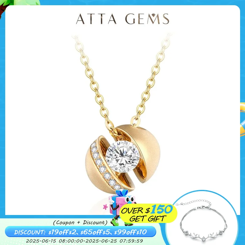 ATTAGEMS New D Color Round Cut 4.0mm Moissanite Pendant for Women Solid 10K 14K 18K Gold Anniversary Wedding Necklace Gift Party
ATTAGEMS New D Color Round Cut 4.0mm Moissanite Pendant for Women Solid 10K 14K 18K Gold Anniversary Wedding Necklace Gift Party