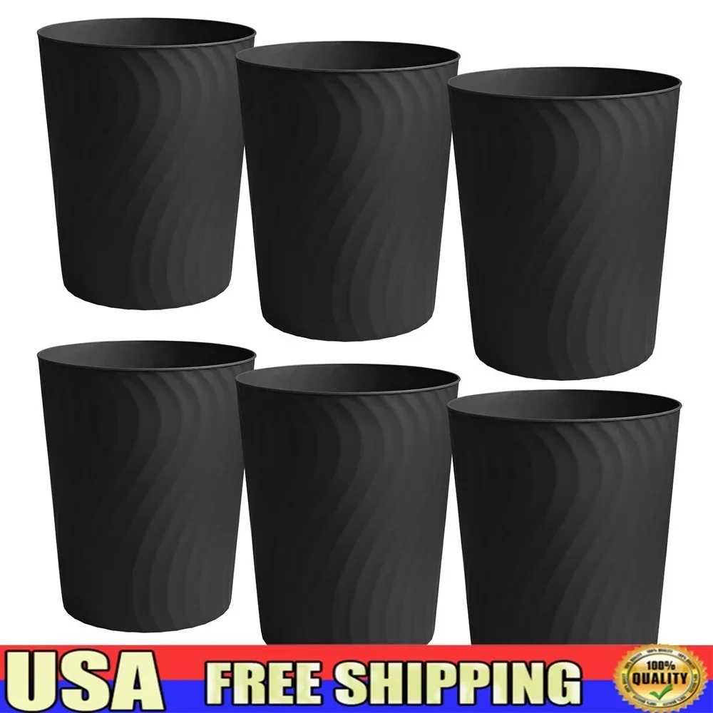 6 Pack Small Trash Can Round Waste Basket Slim Garbage Bin Plastic Trash Can Kitchen Bathroom Bedroom Office Dorm Room
6 Pack Small Trash Can Round Waste Basket Slim Garbage Bin Plastic Trash Can Kitchen Bathroom Bedroom Office Dorm Room