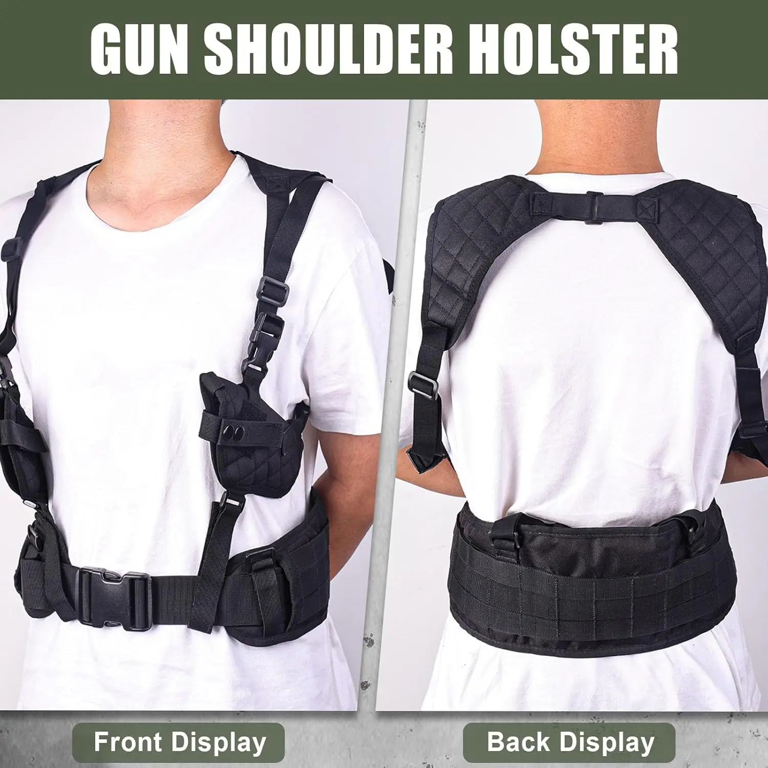 Adjustable Concealed Carry Shoulder Gun Holster for Men,Universal for Left&Right,Hand Use,Perfect for Tactical Outdoor Activitie
Adjustable Concealed Carry Shoulder Gun Holster for Men,Universal for Left&Right,Hand Use,Perfect for Tactical Outdoor Activitie