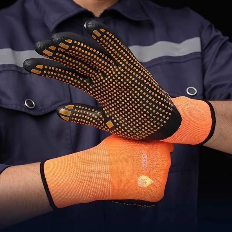1pcs Multi-functional Work Oil-resistant Comfortable Breathable Wear-resistant Non-slip Beaded Gloves Odorless Protective Gloves
1pcs Multi-functional Work Oil-resistant Comfortable Breathable Wear-resistant Non-slip Beaded Gloves Odorless Protective Gloves