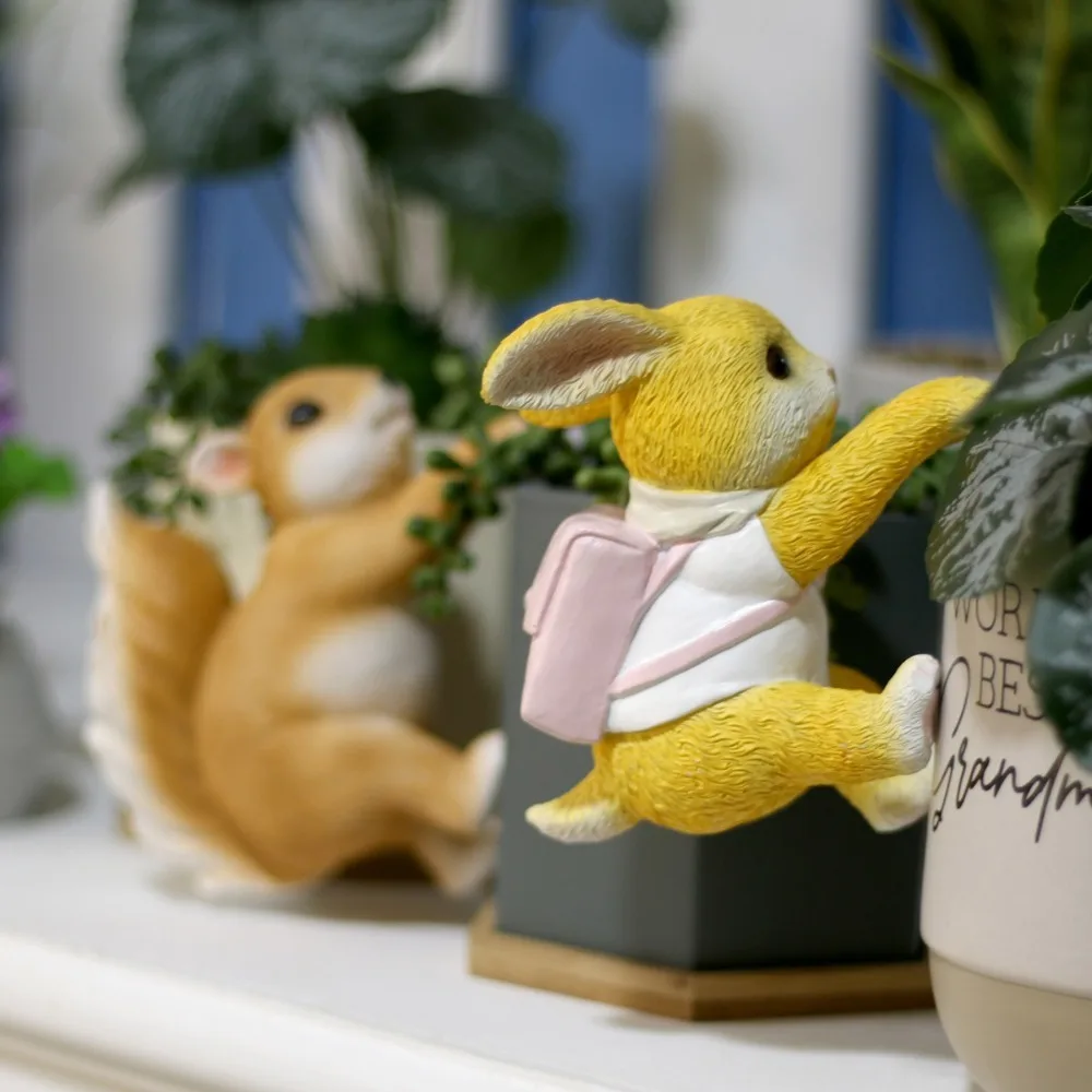 Resin Flower Pot Hugger Cute Rabbit Sculpture Craft Planter Ornaments Gifts Handicraft Planter Edge Hanging Decor Flower Pot
Resin Flower Pot Hugger Cute Rabbit Sculpture Craft Planter Ornaments Gifts Handicraft Planter Edge Hanging Decor Flower Pot