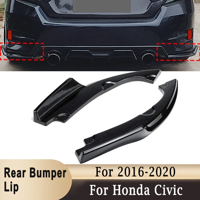 Rear Bumper Splitter Lip Side Apron Spoiler for Honda Civic 2016-2020 Sedan Gloss Carbon Black Car Modification Rear Bumper Kit
Rear Bumper Splitter Lip Side Apron Spoiler for Honda Civic 2016-2020 Sedan Gloss Carbon Black Car Modification Rear Bumper Kit