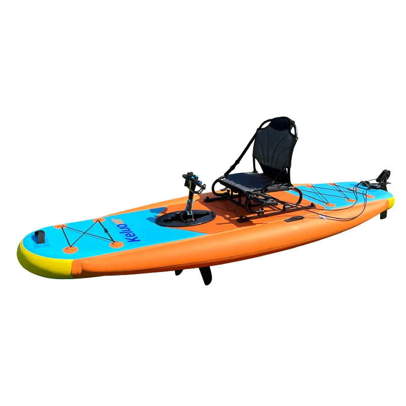 Water Racing Pedal Boat Inflatable Surfboard Pedal Style Fishing Kayak With Lifting Aluminum Seat
Water Racing Pedal Boat Inflatable Surfboard Pedal Style Fishing Kayak With Lifting Aluminum Seat