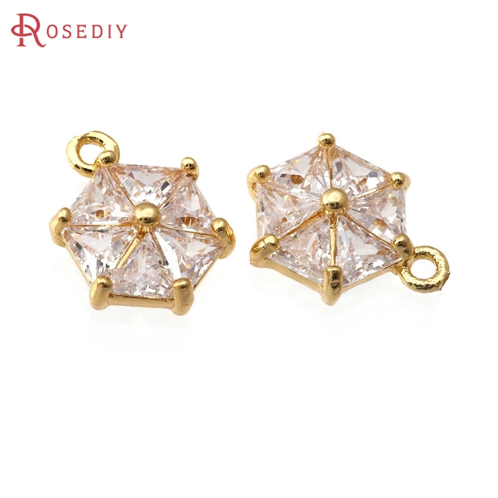 6PCS 18K Gold Color Brass and Zircon Hexagon Charms Pendants High Quality Diy Necklace Earrings Jewelry Making Accessories
6PCS 18K Gold Color Brass and Zircon Hexagon Charms Pendants High Quality Diy Necklace Earrings Jewelry Making Accessories