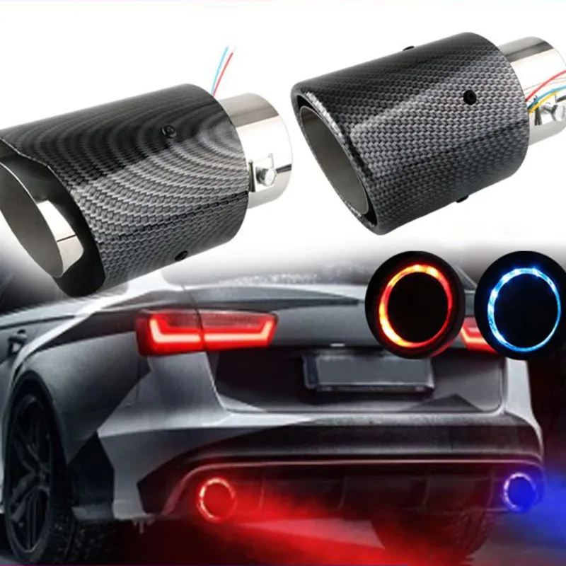 Car Modified Carbon Fiber Luminous Tail Throat LED Red And Blue Light Stainless Steel Exhaust Pipe Muffler Car Gadgets Car Mods
Car Modified Carbon Fiber Luminous Tail Throat LED Red And Blue Light Stainless Steel Exhaust Pipe Muffler Car Gadgets Car Mods