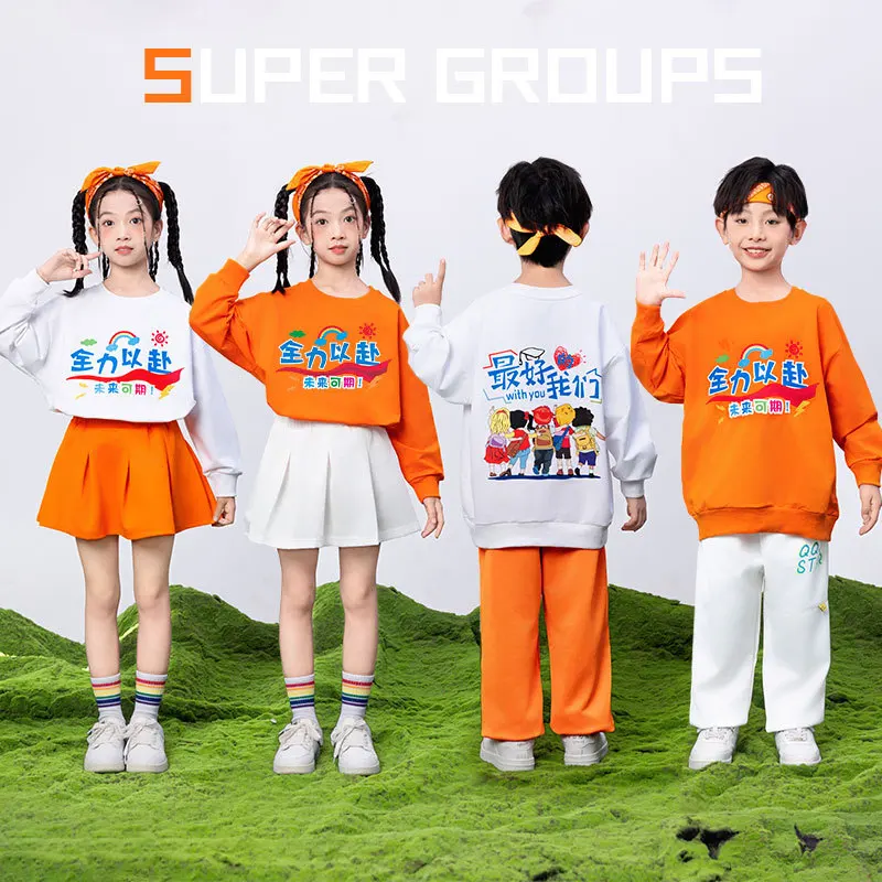 Cheerleading Uniforms Class Performances Elementary School Athletic Meets Autumn Group Performances Long Sleeved Uniforms
Cheerleading Uniforms Class Performances Elementary School Athletic Meets Autumn Group Performances Long Sleeved Uniforms