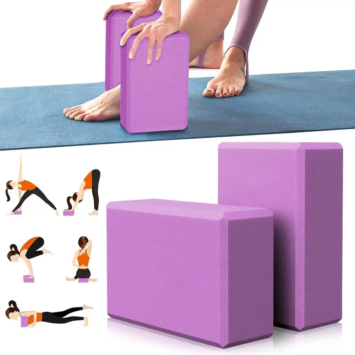Блоки для фитнеса и йоги Блоки из пенопласта высокой плотности Оборудование для поддержки пилатеса Тренировочные блоки для растяжки и формирования Подушки для поддержки
Блоки для фитнеса и йоги Блоки из пенопласта высокой плотности Оборудование для поддержки пилатеса Тренировочные блоки для растяжки и формирования Подушки для поддержки