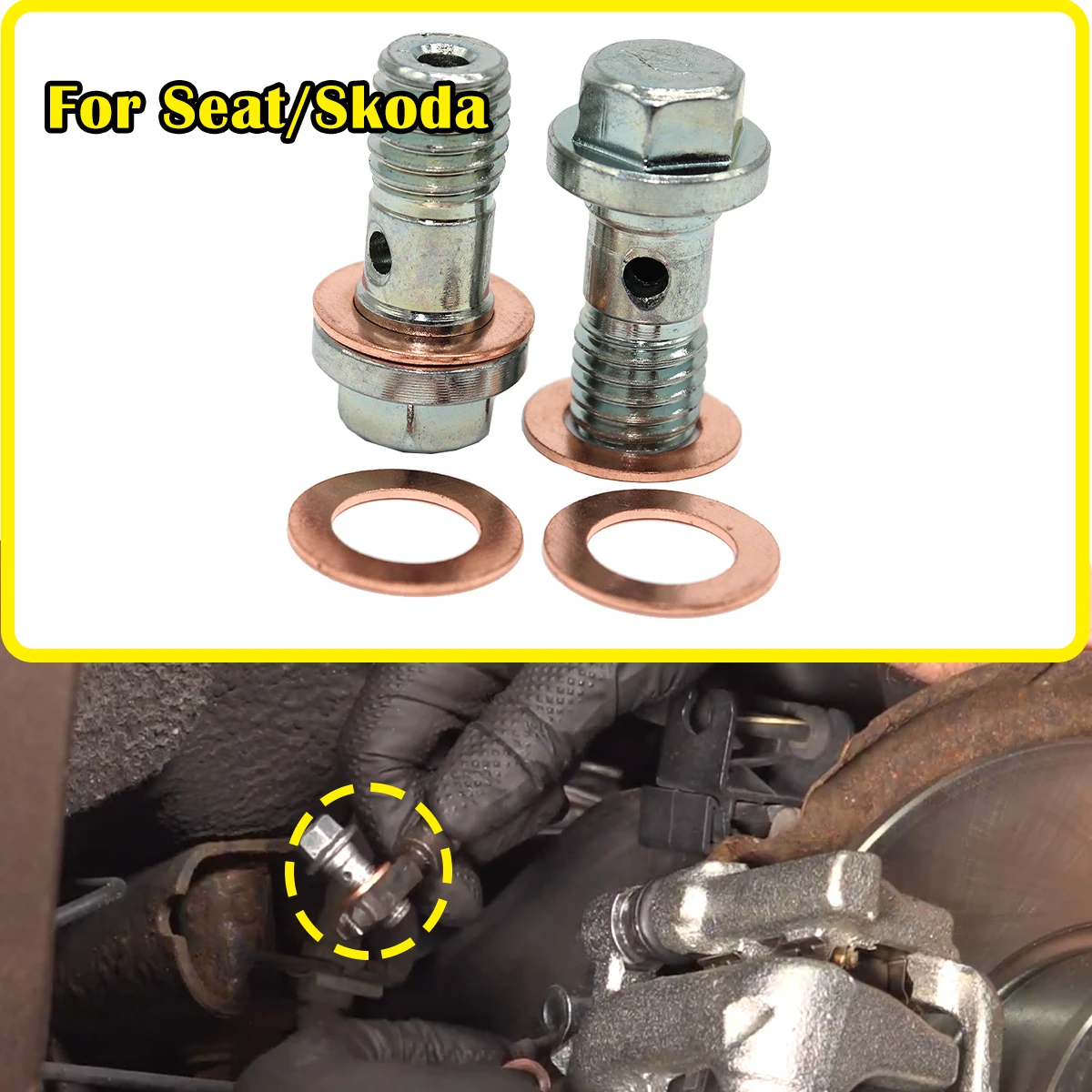 Front Left Right Caliper Hose Lines Banjo Fittings Bolts Copper Sealing Crush For Seat Altea Ibiza 6J 6P Skoda Fabia MK2 Octavia
Front Left Right Caliper Hose Lines Banjo Fittings Bolts Copper Sealing Crush For Seat Altea Ibiza 6J 6P Skoda Fabia MK2 Octavia