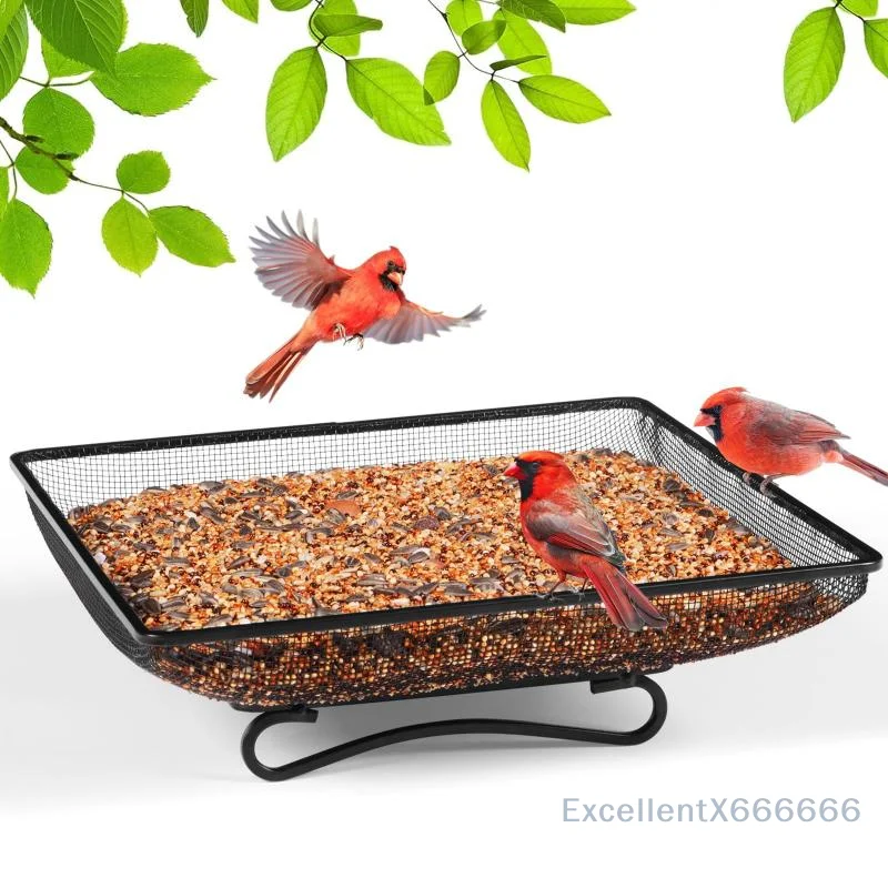 Wild Bird Feeders Square Ground Tray Bird Feeder Metal Mesh Bowl High-capacity Ground Animal Feeding Tray Pet Feed Supplies
Wild Bird Feeders Square Ground Tray Bird Feeder Metal Mesh Bowl High-capacity Ground Animal Feeding Tray Pet Feed Supplies