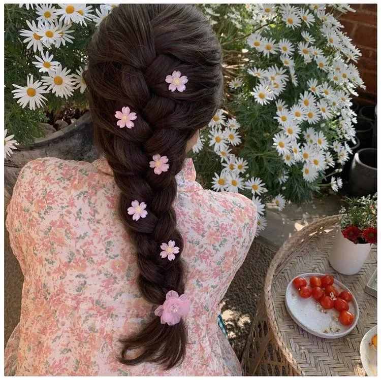 Girl heart cute little flower small fresh edge clip hair accessories sweet pink series hairpin headgear flower
Girl heart cute little flower small fresh edge clip hair accessories sweet pink series hairpin headgear flower