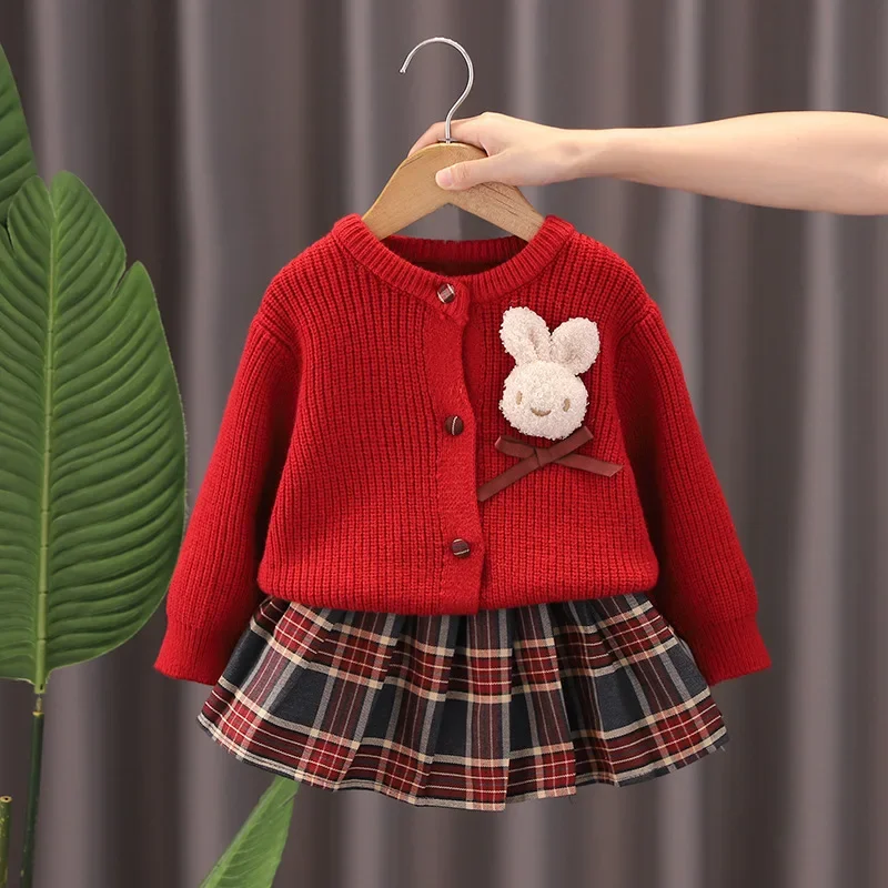 Kids Autumn Clothes 2024 JK Skirt Short 2 Pcs Red Sweater Clothes Girls From 2-7Y Merry Christmas Children Dress Set Long
Kids Autumn Clothes 2024 JK Skirt Short 2 Pcs Red Sweater Clothes Girls From 2-7Y Merry Christmas Children Dress Set Long