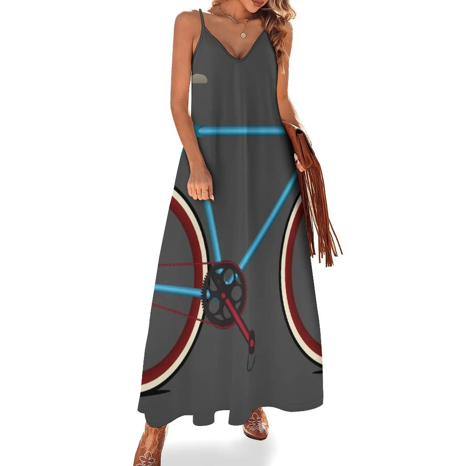 Bike Sleeveless Long Dress dress korean style luxury woman evening dress
Bike Sleeveless Long Dress dress korean style luxury woman evening dress