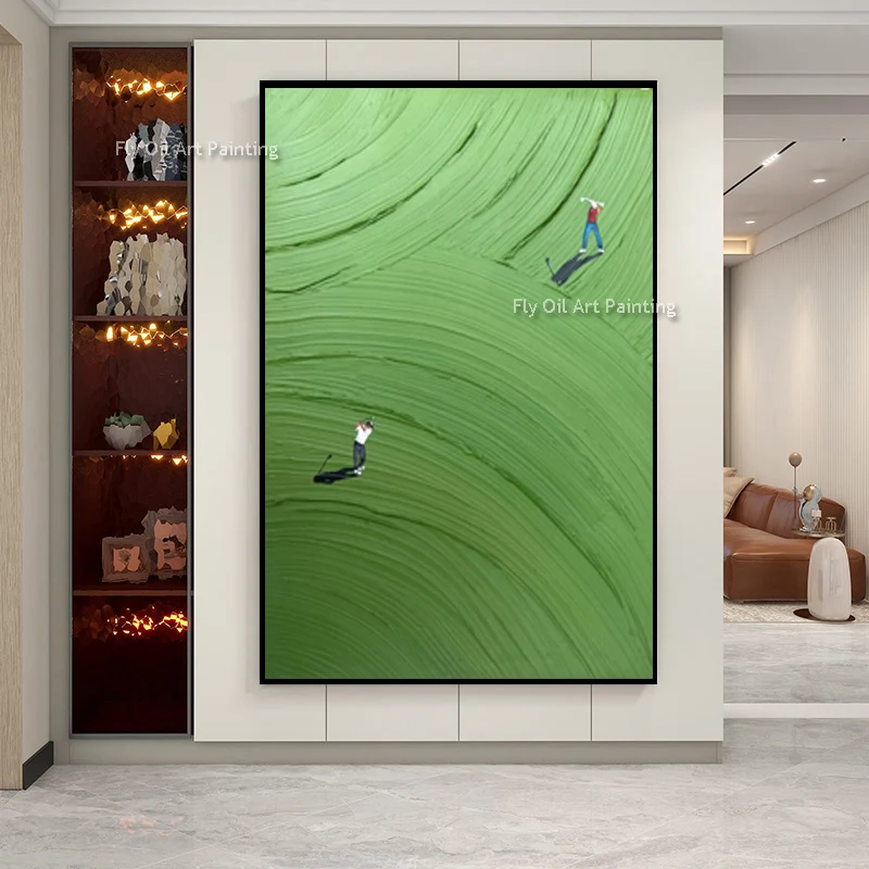 Abstract Fashion Set Of Two Green Playground Oil Painting Simple Design People Playing Tennis Knife Thick Home Wall Art Decor It
Abstract Fashion Set Of Two Green Playground Oil Painting Simple Design People Playing Tennis Knife Thick Home Wall Art Decor It