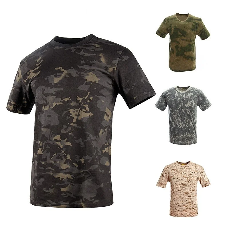Men Summer Thin Quick Dry Short Sleeve T-shirt Cotton Breathable Outdoor Sports Camo Tactical T Shirt Training Military Clothes
Men Summer Thin Quick Dry Short Sleeve T-shirt Cotton Breathable Outdoor Sports Camo Tactical T Shirt Training Military Clothes