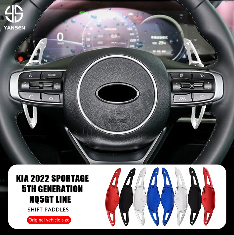 1Pair Steering Wheel DSG Shift Paddle For KIA Sportage NQ5 GT-Line 2022 2023 DSG Wheel Sticker 
1Pair Steering Wheel DSG Shift Paddle For KIA Sportage NQ5 GT-Line 2022 2023 DSG Wheel Sticker