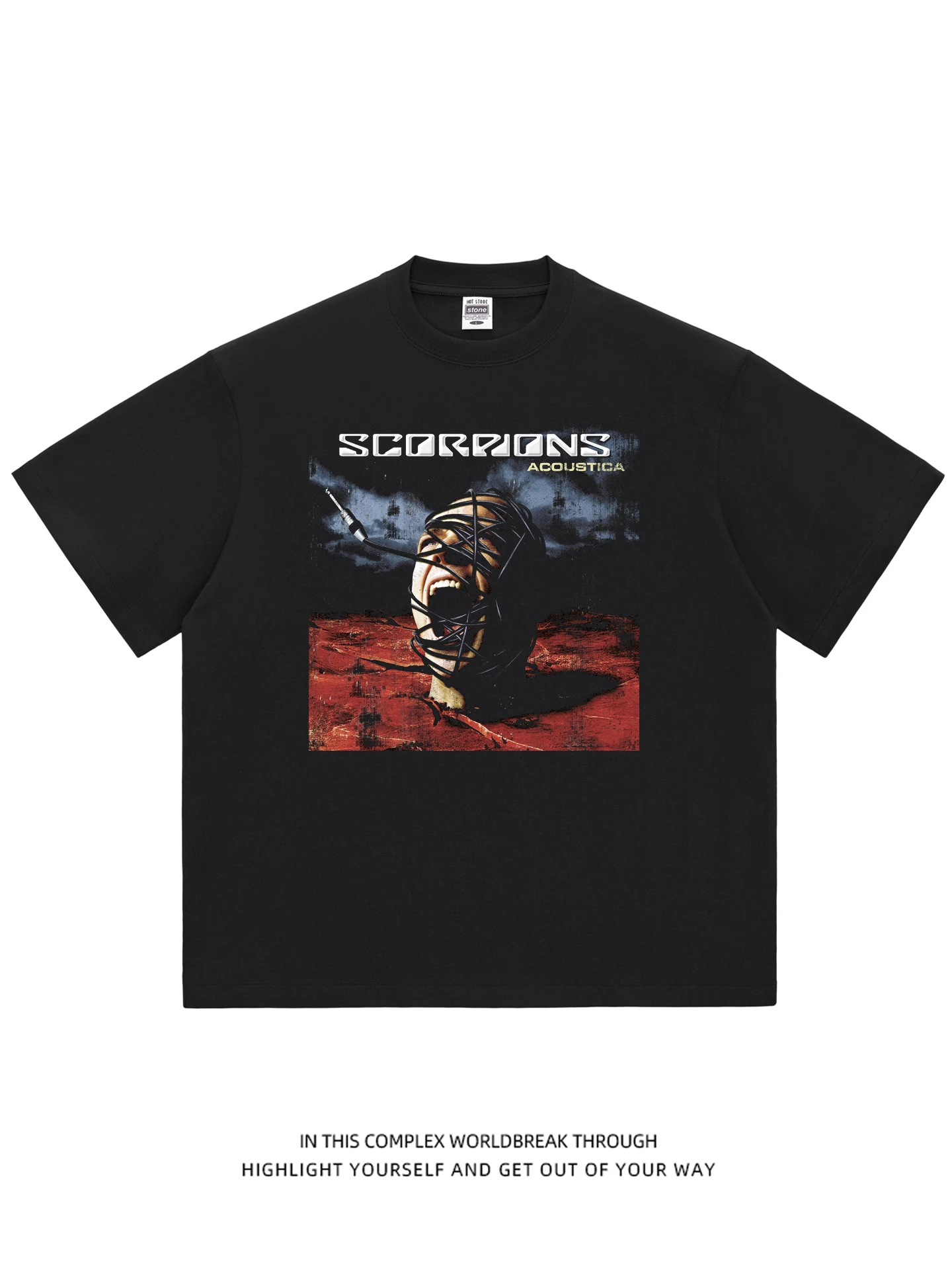 HotStone Scorpions Unplugged Metal Rock T-Shirt Cotton Breathable Wicking Comfortable Fit Youthful Style Summer Fashion
HotStone Scorpions Unplugged Metal Rock T-Shirt Cotton Breathable Wicking Comfortable Fit Youthful Style Summer Fashion
