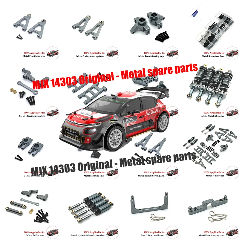 Запасные части для автомобилей MJX Hyper Go 14301 14302 14303 1/14 R/C, усовершенствованные детали из металлического сплава, детали No 14230 14260 14430, автомобильные аксессуары
Запасные части для автомобилей MJX Hyper Go 14301 14302 14303 1/14 R/C, усовершенствованные детали из металлического сплава, детали No 14230 14260 14430, автомобильные аксессуары