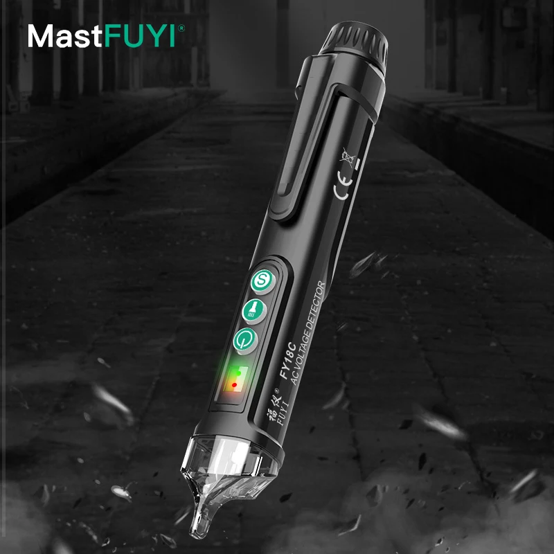 MASTFUYI Non-Contact Voltage Detector Electrical Pen AC Voltage Tester Smart Breakpoint Finder 12-1000V
MASTFUYI Non-Contact Voltage Detector Electrical Pen AC Voltage Tester Smart Breakpoint Finder 12-1000V