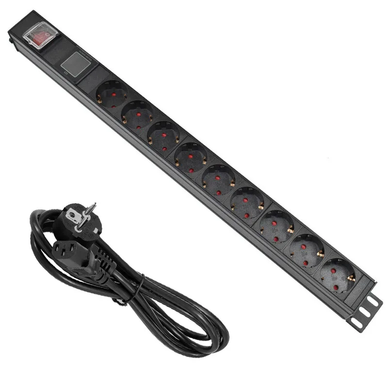 PDU Power Strip16A German standard Socket C14 port Engineering Network Cabinet 2 Way EU output jack ammeter digital display
PDU Power Strip16A German standard Socket C14 port Engineering Network Cabinet 2 Way EU output jack ammeter digital display