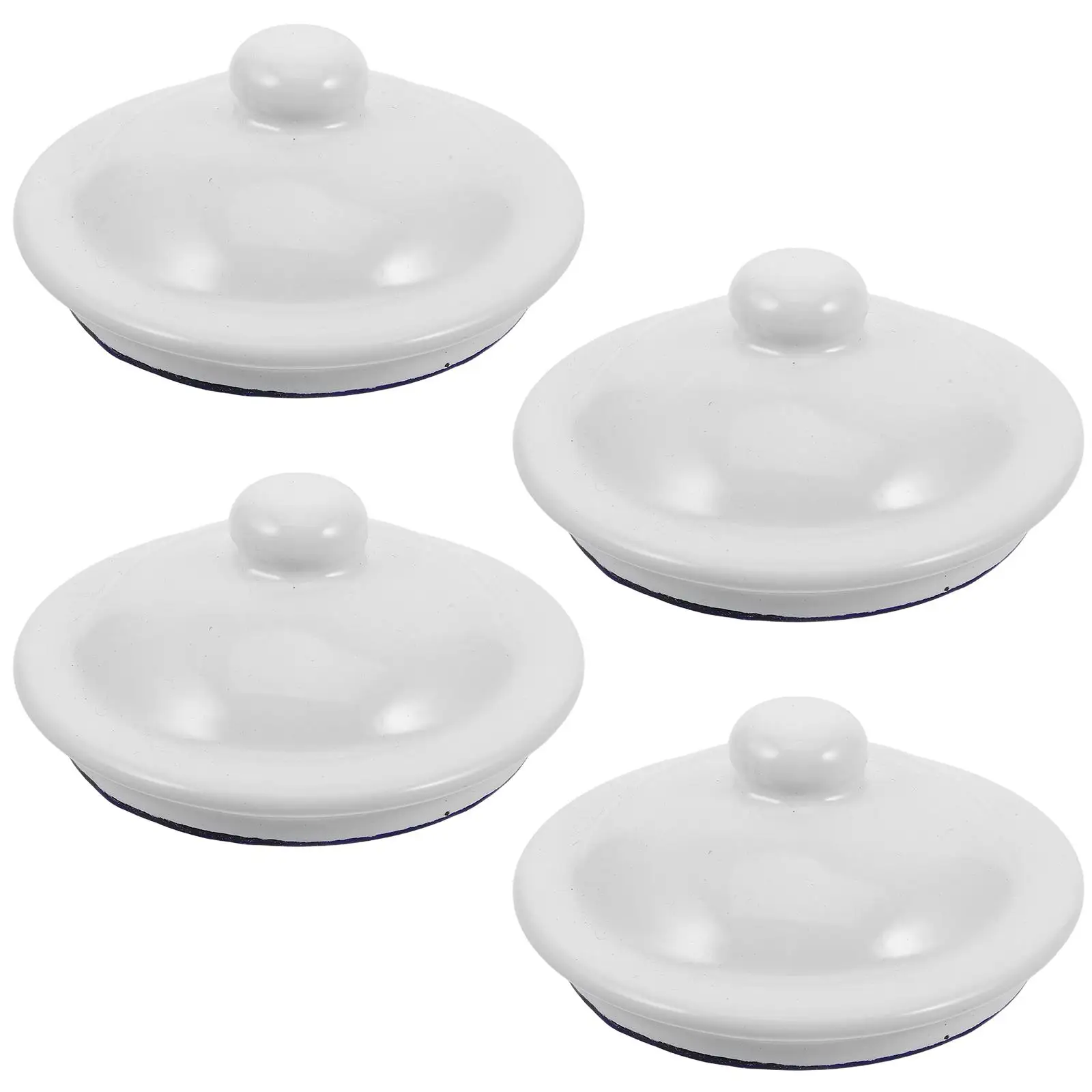 4 Pcs Enamel Lid Strainer Tea Mug Kitchen Round Covers Teapot for Hotel Accessory Porcelain Cup
4 Pcs Enamel Lid Strainer Tea Mug Kitchen Round Covers Teapot for Hotel Accessory Porcelain Cup