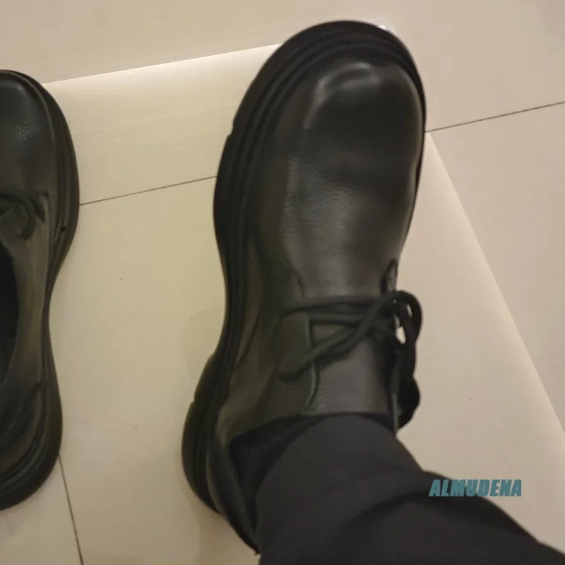 Casual Black Lace-Up Derby Shoes Men's Round Toe Low Platform Heel Comfortable Business Daily Commute Office Fashion Shoes
Casual Black Lace-Up Derby Shoes Men's Round Toe Low Platform Heel Comfortable Business Daily Commute Office Fashion Shoes