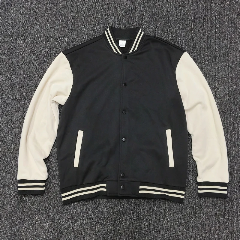 Осенне-зимняя мужская бейсбольная куртка, американская летная куртка с воротником-стойкой и пуговицами, однотонное свободное повседневное спортивное пальто для мужчин
Осенне-зимняя мужская бейсбольная куртка, американская летная куртка с воротником-стойкой и пуговицами, однотонное свободное повседневное спортивное пальто для мужчин