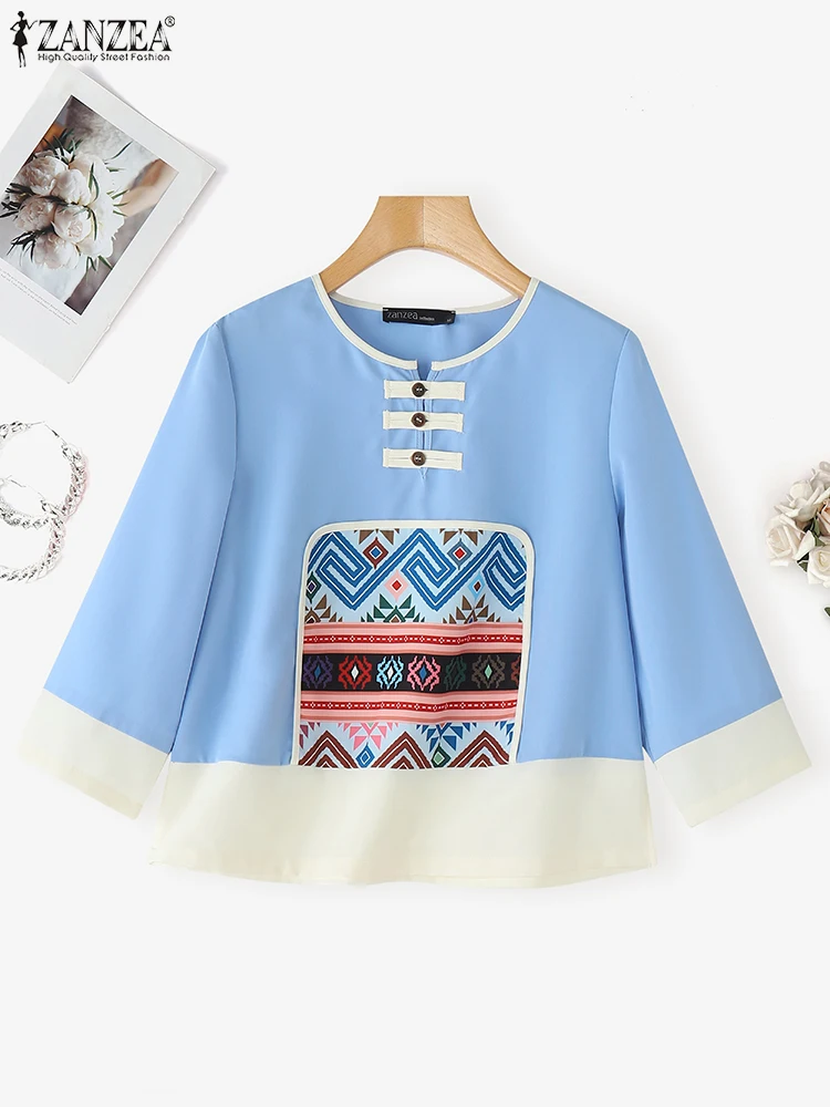 ZANZEA Women Summer Fashion 2025 Vintage Printed Blouse Shirts Half Sleeve Casual Loose Tops Tunic Buttons Loose Oversize Blusas
ZANZEA Women Summer Fashion 2025 Vintage Printed Blouse Shirts Half Sleeve Casual Loose Tops Tunic Buttons Loose Oversize Blusas