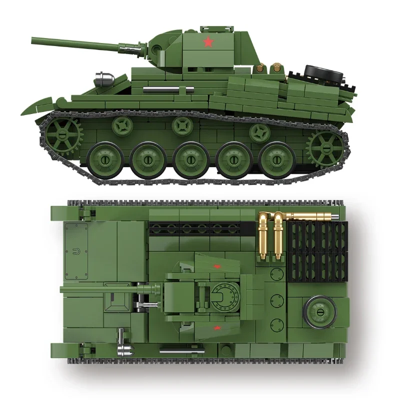 Новинка 2025 года, горячая военная классическая модель Второй мировой войны, советский световой танк T70 SU_76M, танк, строительные блоки, кирпичи, игрушки, подарки для детей
Новинка 2025 года, горячая военная классическая модель Второй мировой войны, советский световой танк T70 SU_76M, танк, строительные блоки, кирпичи, игрушки, подарки для детей