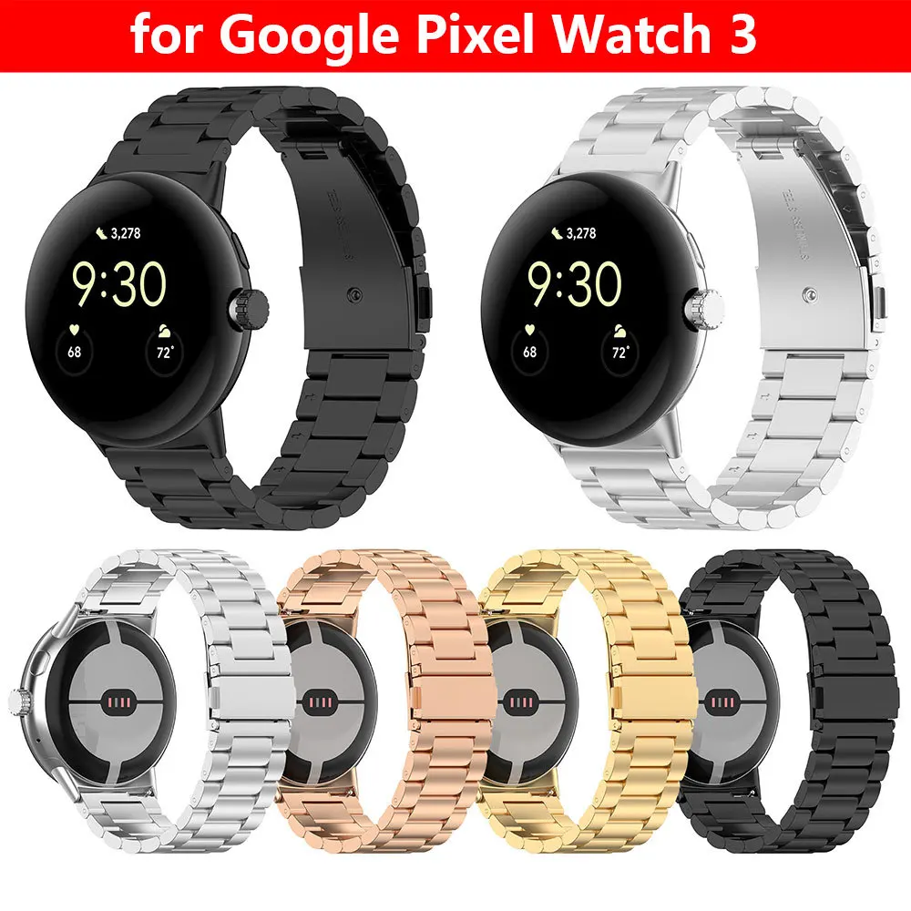 Suitable for Google Pixel3 41mm 45mm Three Bead Metal Strap Stainless Steel Wristband Steel Watch Bands
Suitable for Google Pixel3 41mm 45mm Three Bead Metal Strap Stainless Steel Wristband Steel Watch Bands