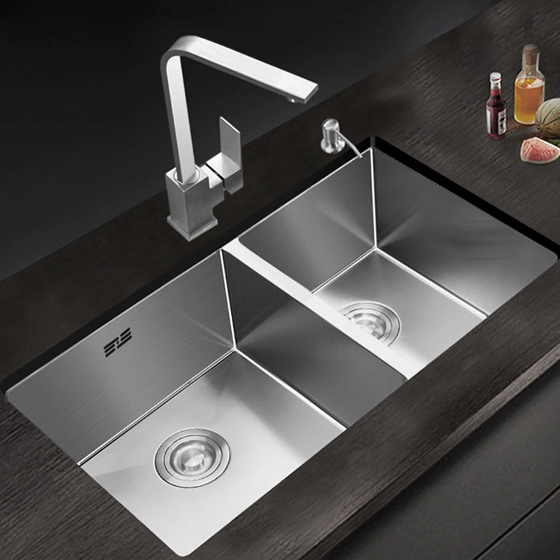 Large Size Double Sink 304 Stainless Steel Thicken Double Bowl Kitchen Sink Undermount Double Bowl Kitchen Sink
Large Size Double Sink 304 Stainless Steel Thicken Double Bowl Kitchen Sink Undermount Double Bowl Kitchen Sink
