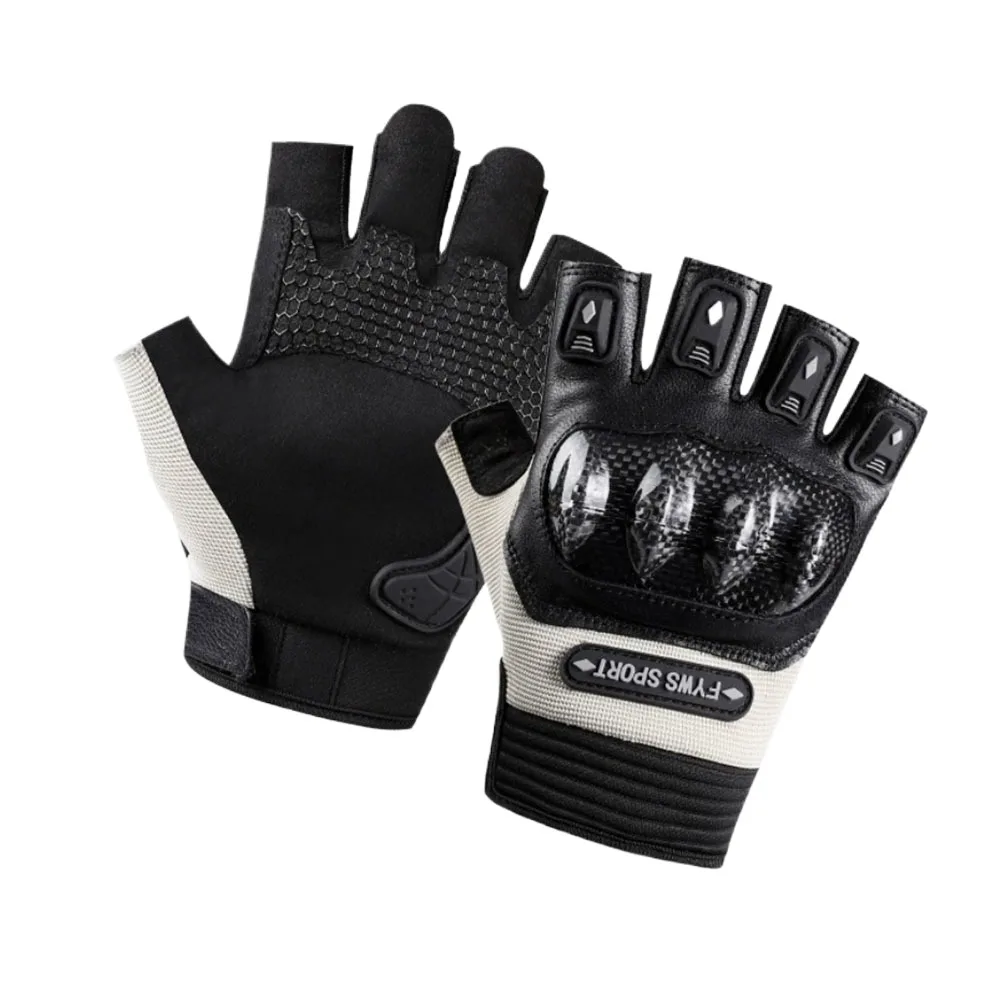 Summer Genuine Leather Carbon Fiber Half-finger Gloves Riding Moto Motorcycle Glove Protection Racing Moto Protective Equipment
Summer Genuine Leather Carbon Fiber Half-finger Gloves Riding Moto Motorcycle Glove Protection Racing Moto Protective Equipment
