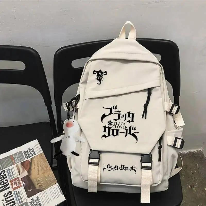 Anime Game White Black Clover Student Teens School Bags Large Capacity Mochilas Backpacks For
Anime Game White Black Clover Student Teens School Bags Large Capacity Mochilas Backpacks For