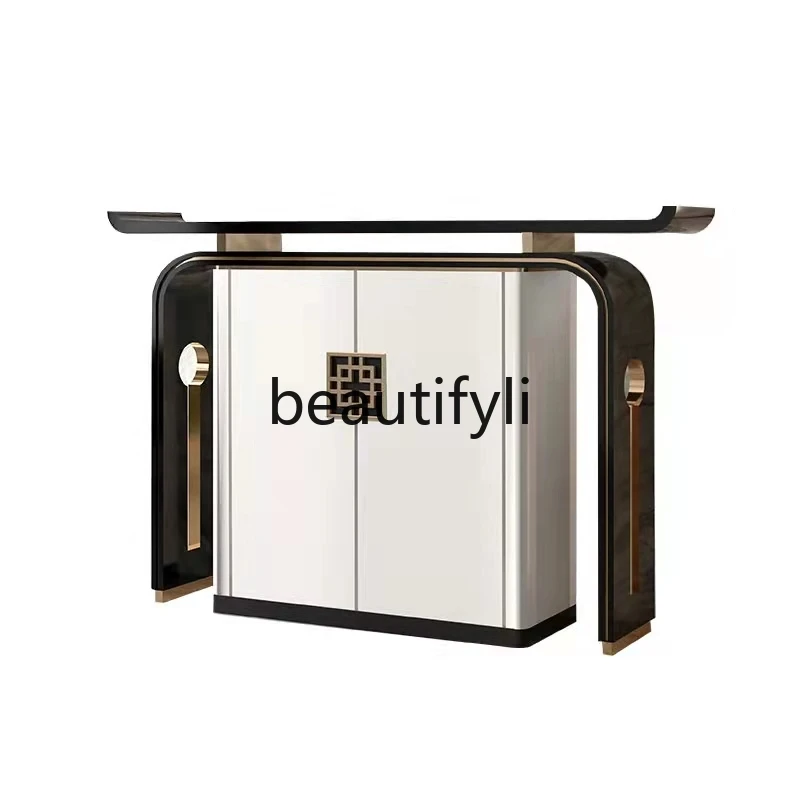 New Chinese-style entrance cabinet Solid wood light luxury dining side cabinet Household, end view table
New Chinese-style entrance cabinet Solid wood light luxury dining side cabinet Household, end view table