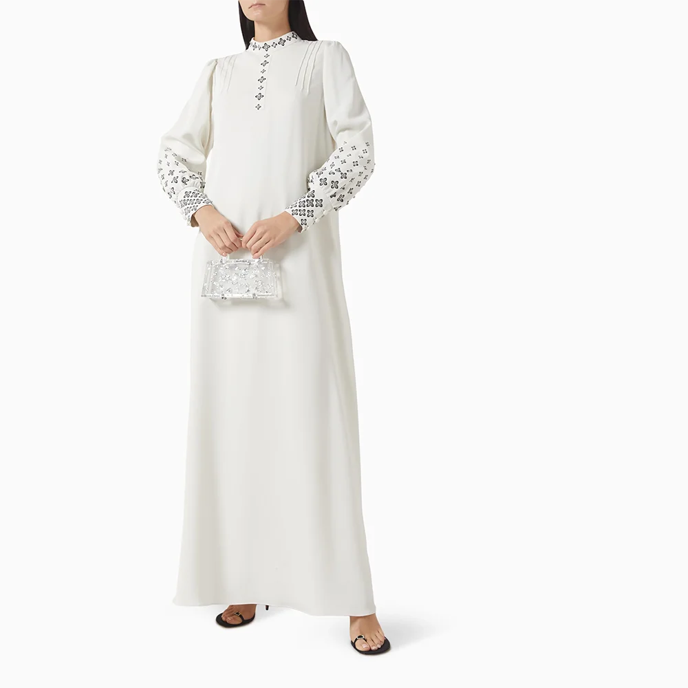 Simple O-neck Evening Dress Long Sleeves Applique Ankle Length Prom Gown Straight Elegant Formal Occasion Party Dress Customized
Simple O-neck Evening Dress Long Sleeves Applique Ankle Length Prom Gown Straight Elegant Formal Occasion Party Dress Customized