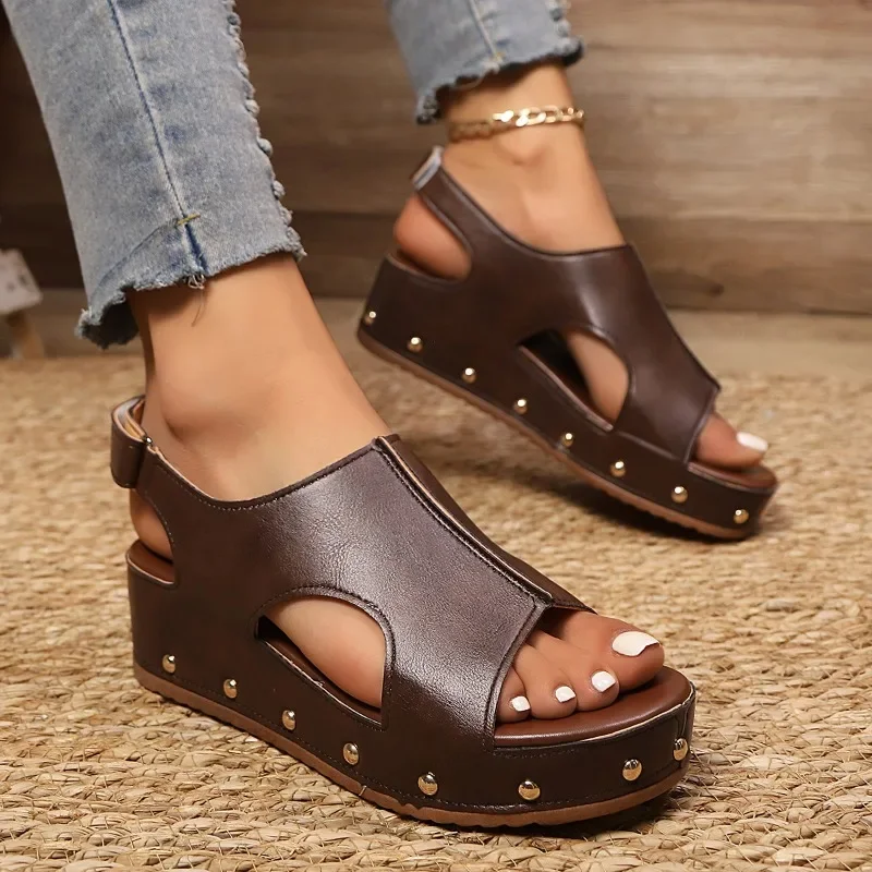 2025 Plus Size Female Shoes Open Toe Women's Sandals Concise Casual Sandals Women Rivet Platform Wedges Outdoor Ladies Shoes
2025 Plus Size Female Shoes Open Toe Women's Sandals Concise Casual Sandals Women Rivet Platform Wedges Outdoor Ladies Shoes
