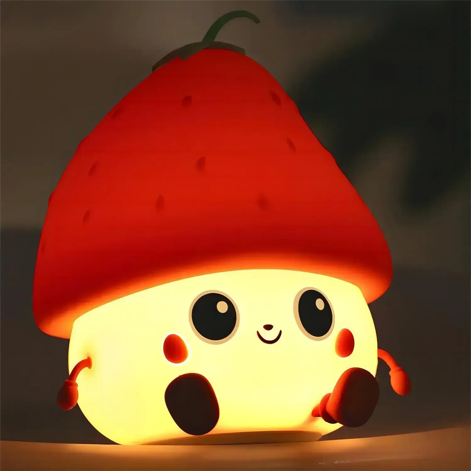 Silicone Strawberry LED Night Light USB Rechargeable Mood Lamp Cute Nightlights Bedroom Lamp for Baby Girl's Gift Mushroom Lamp
Silicone Strawberry LED Night Light USB Rechargeable Mood Lamp Cute Nightlights Bedroom Lamp for Baby Girl's Gift Mushroom Lamp