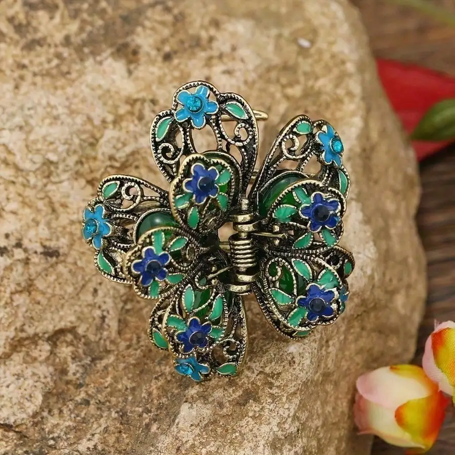 Fashion Retro Flower Hollow Hair Claw Clip, Drip Painting Design Non-Slip Hair Claw, Elegant Vintage Hair Accessories for Women and Girls Daily Wear
Fashion Retro Flower Hollow Hair Claw Clip, Drip Painting Design Non-Slip Hair Claw, Elegant Vintage Hair Accessories for Women and Girls Daily Wear