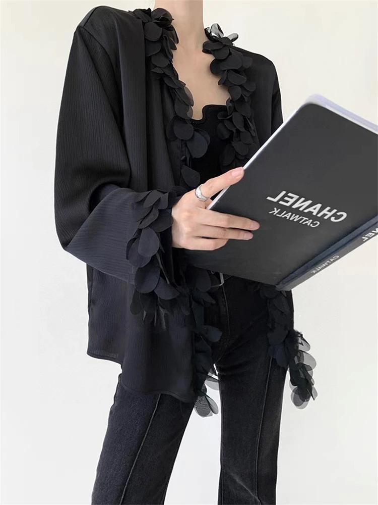 Ele Свободный крой, повседневный женский топ Bla irt French Sle V-Ne с лепестками, высококачественный топ Lazy Sle из полиэфирного волокна
Ele Свободный крой, повседневный женский топ Bla irt French Sle V-Ne с лепестками, высококачественный топ Lazy Sle из полиэфирного волокна