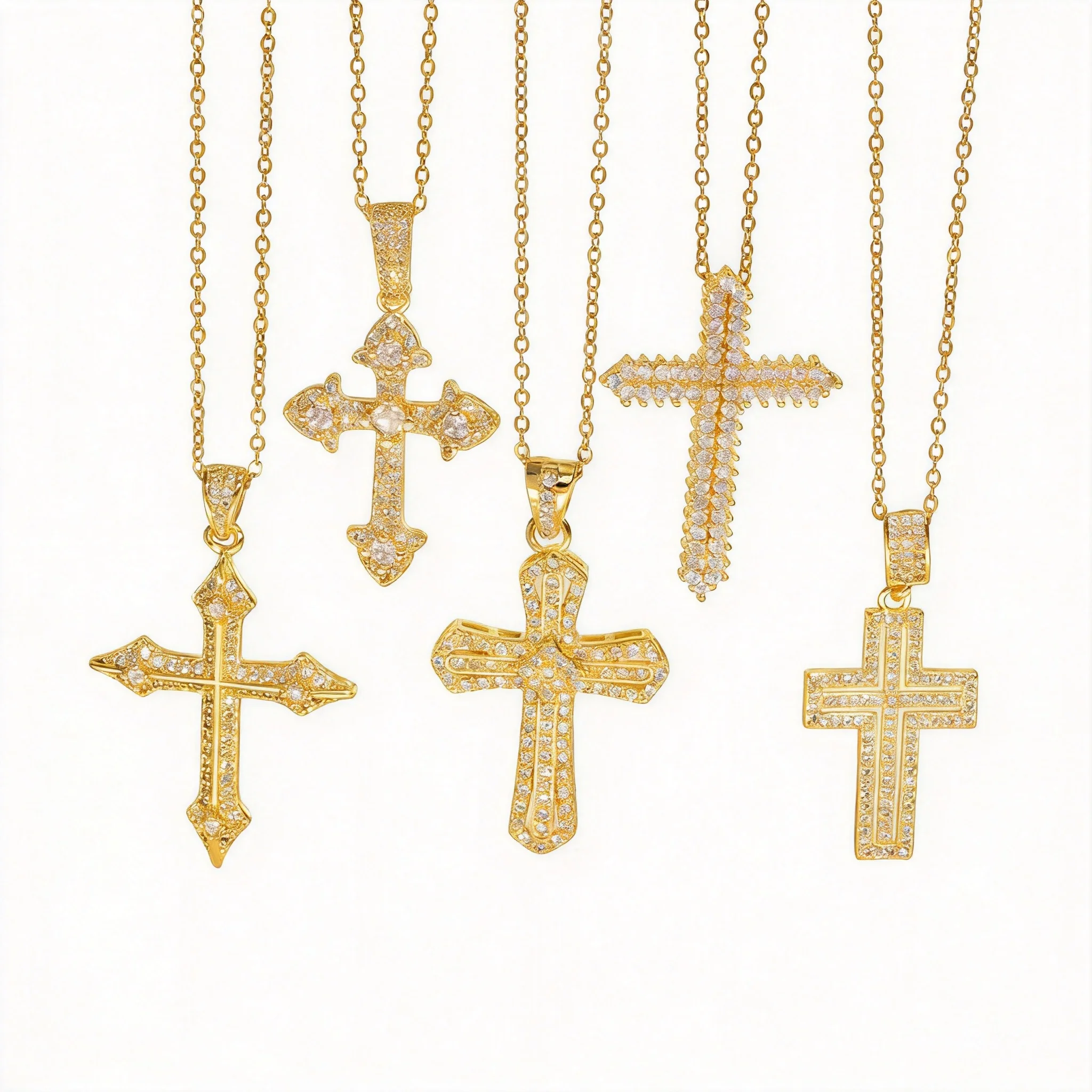 Iced Out Cubic Zirconia Cross Pendant Necklace For Women Gold Plated Lucky Blessing Jewelry Dainty Clavicle Chain Sweater Neckla
Iced Out Cubic Zirconia Cross Pendant Necklace For Women Gold Plated Lucky Blessing Jewelry Dainty Clavicle Chain Sweater Neckla