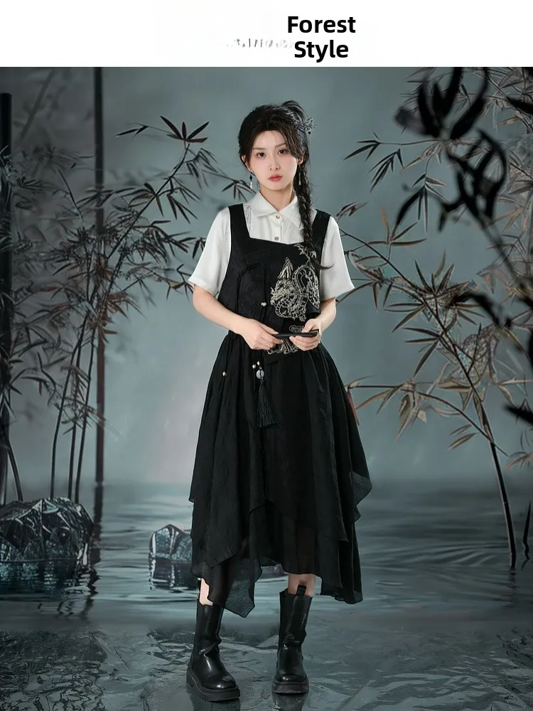 Cool And Stylish Three-Piece Set Original Design New Chinese Style Summer Fashion Ensemble Short Sleeve High Waist Pants
Cool And Stylish Three-Piece Set Original Design New Chinese Style Summer Fashion Ensemble Short Sleeve High Waist Pants