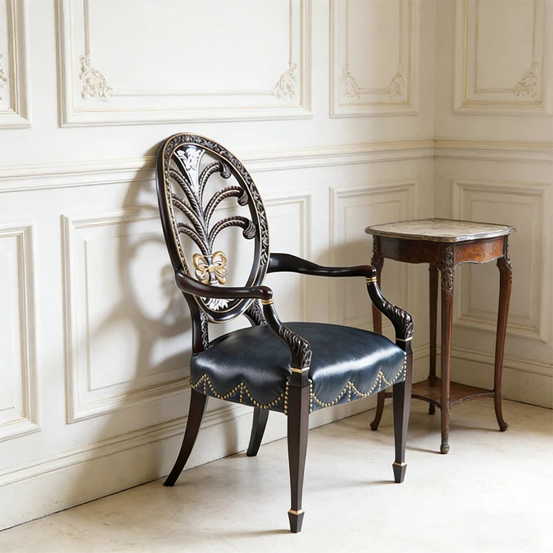 !@Luxury Birch Wood Home Armrest Dining Chair Round Back French Style Hand Carved Solid Wood Antique Arm Chairs
!@Luxury Birch Wood Home Armrest Dining Chair Round Back French Style Hand Carved Solid Wood Antique Arm Chairs