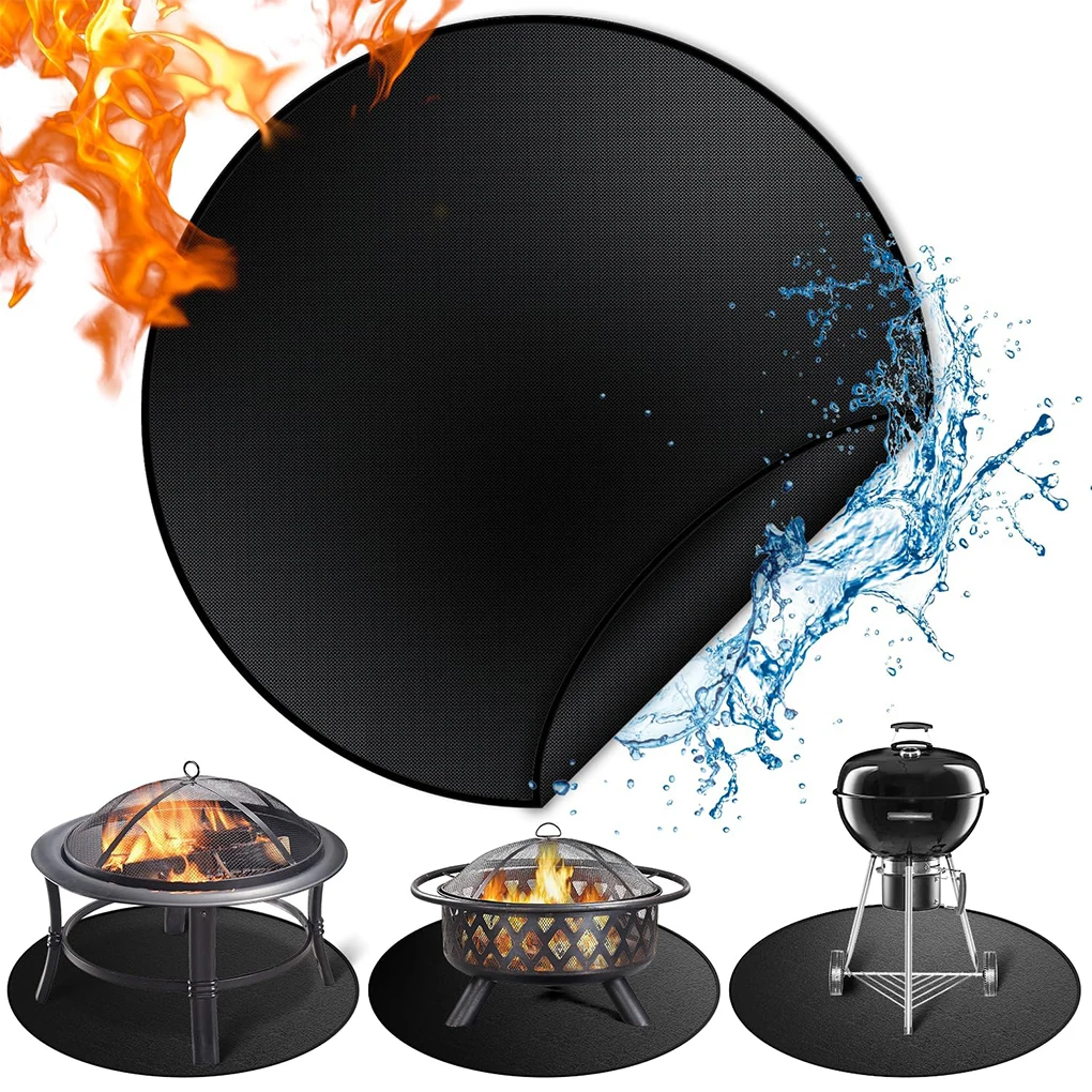 Double-sided Fireproof Oil-proof Mat For Fire Pits And Grill Thickened Fire Pits Pad Fire Pits Grill black 30in
Double-sided Fireproof Oil-proof Mat For Fire Pits And Grill Thickened Fire Pits Pad Fire Pits Grill black 30in